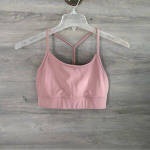 CRZ YOGA Dusty Pink Strappy Sports Bra